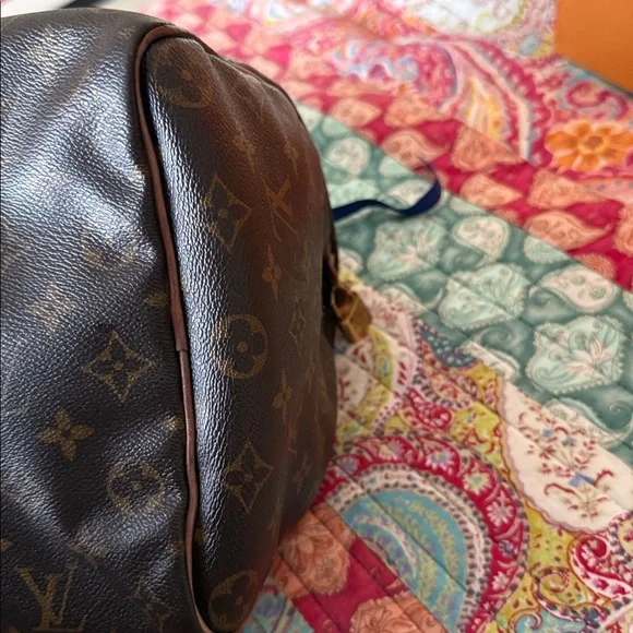 Louis Vuitton Monogram Speedy 35 Satchel - Brown & Tan - Picture 11 of 17